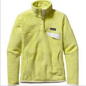 Patagonia pullover snap fleece yellow women’s S